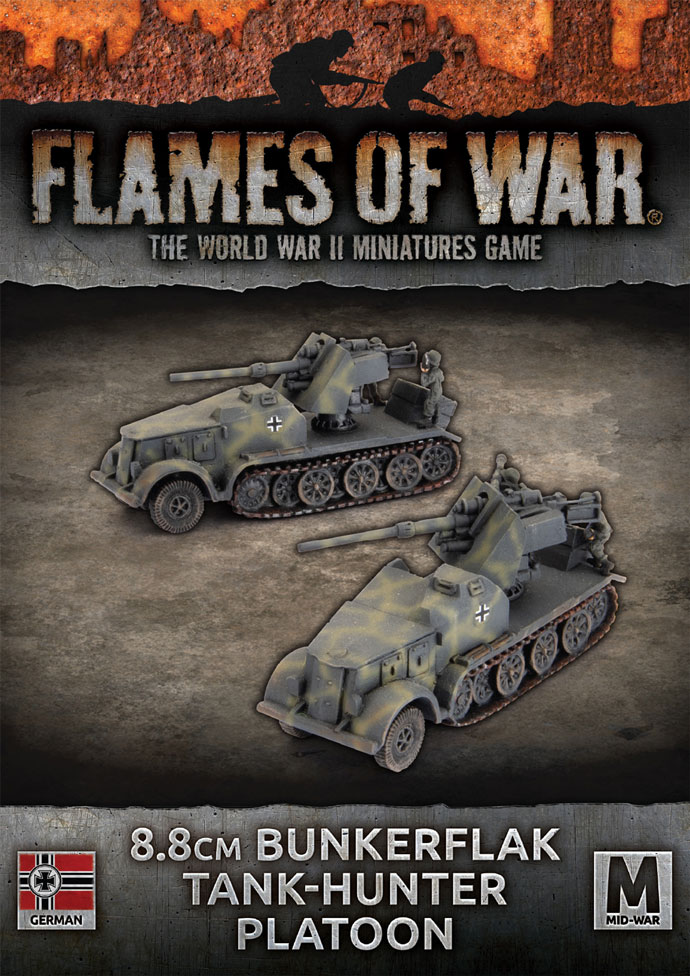 8 8cm Bunkerflak Tank-hunter Platoon - Flames Of War