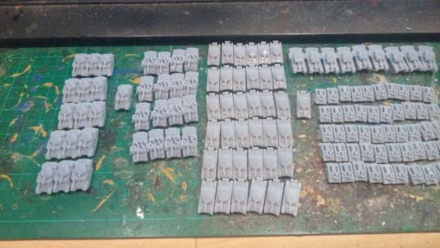 That's over 300 Points of Flames of War without upgrades and not counting the 50 Universal Carriers. Printed in an afternoon for maybe $10.