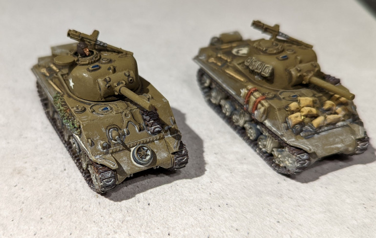 105mm Shermans