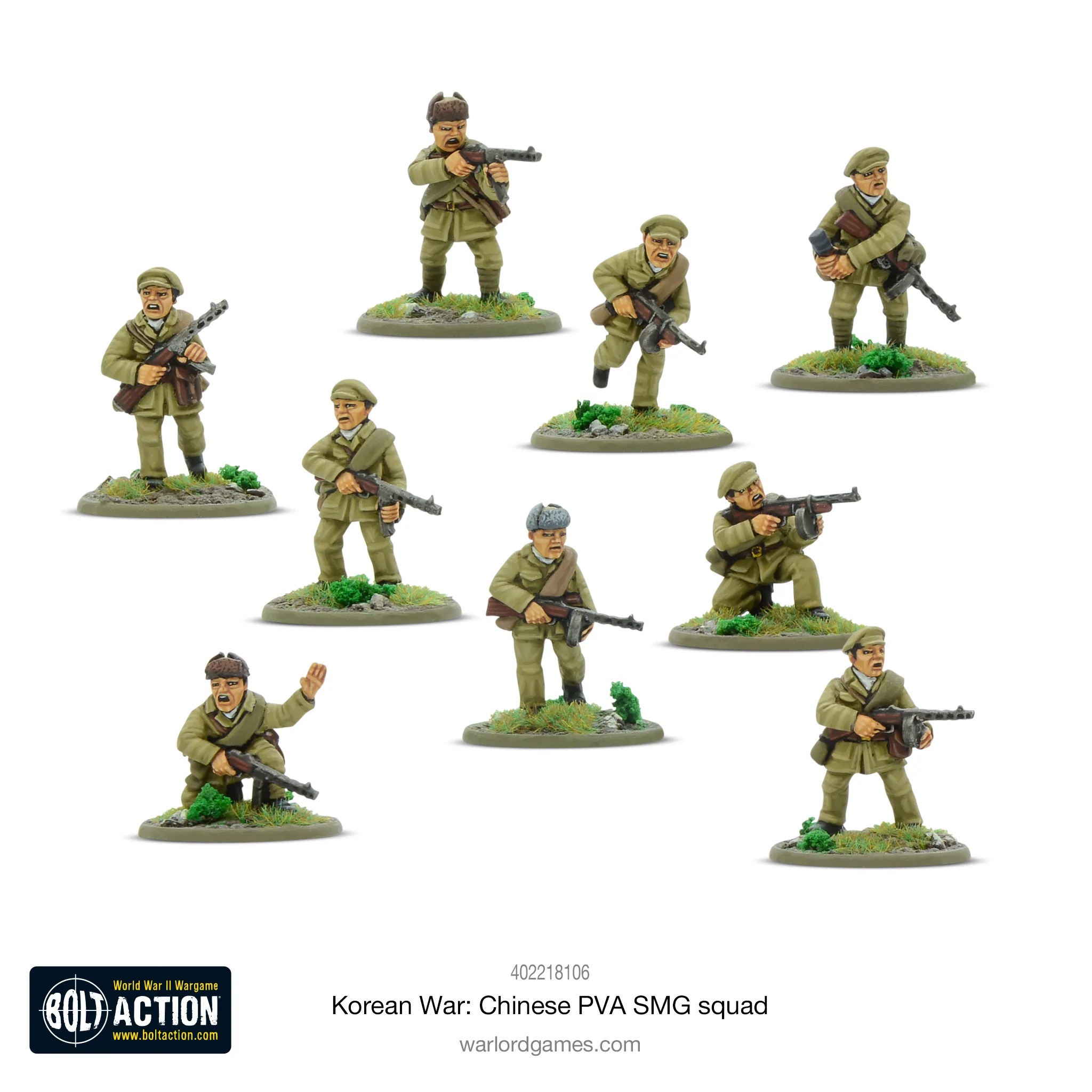 Chinese PVA SMG Squad - Bolt Action