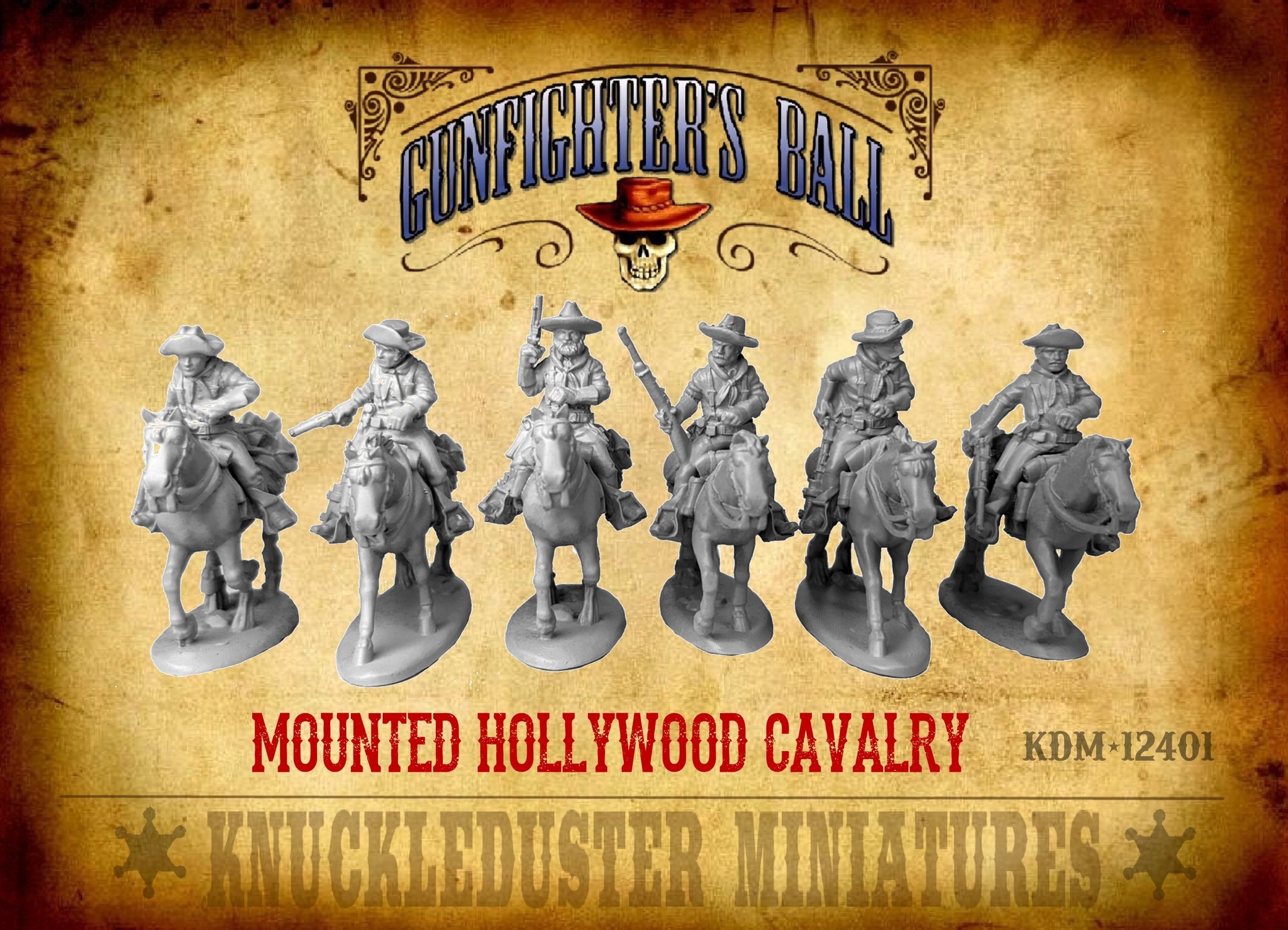 Mounted Hollywood Cavalry - Knuckleduster Miniatures