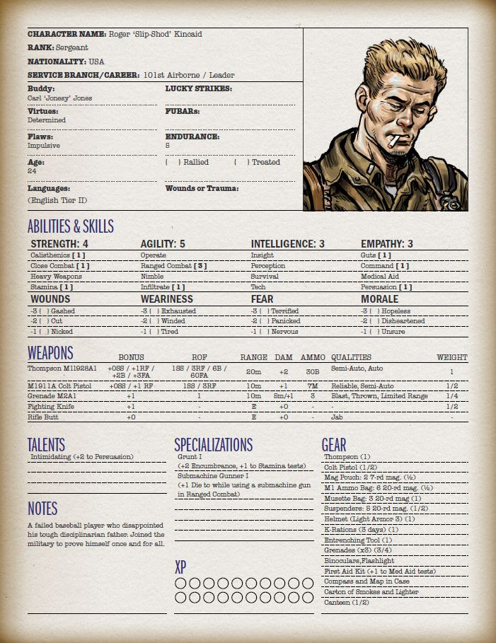 War Stories: A World War 2 RPG Rulebook » Firelock Games