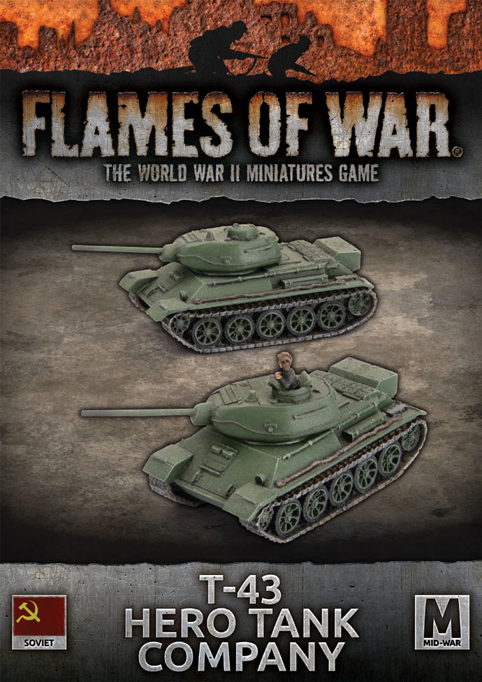 T-43 Hero Tank Company - Flames Of War