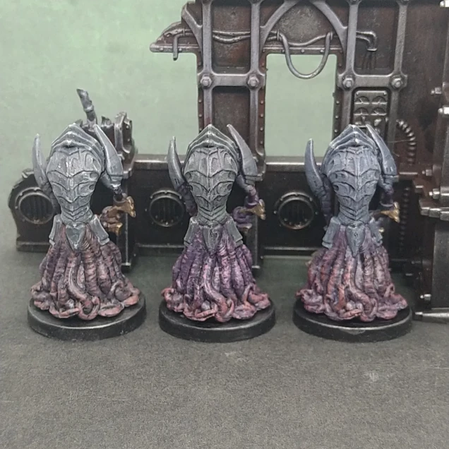 I found these StarSaga ranged aliens. They were left behind when I started painting the majority of this set for games of Stargrave Quarantine 37. There was no call for ranged aliens in the game at the time.