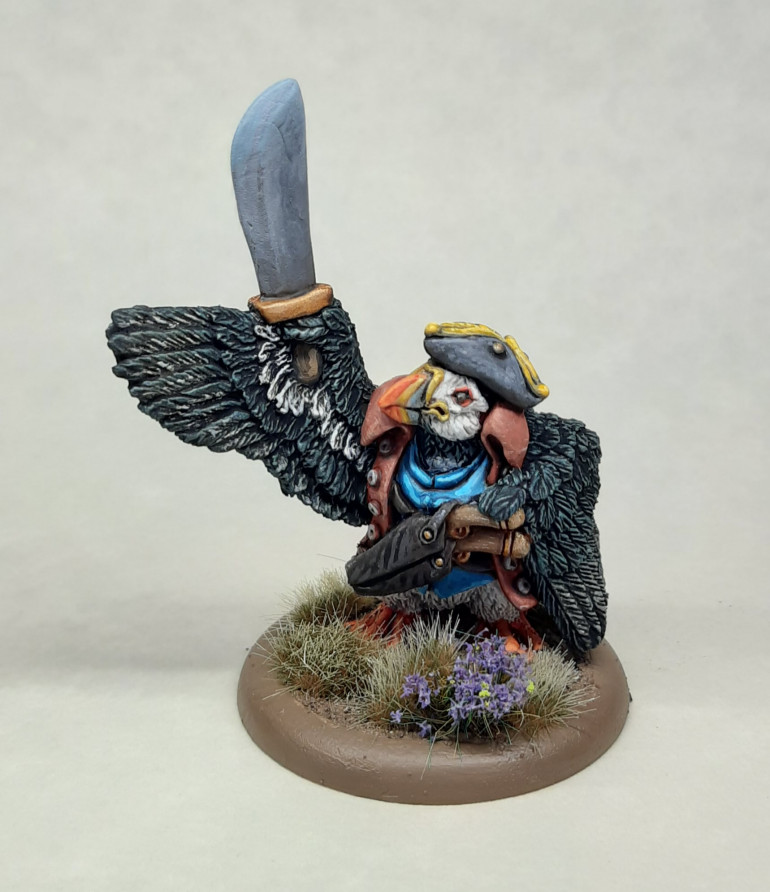 Puffin pirate by Oathsworn Miniatures from their Burrows & Badgers range. 
