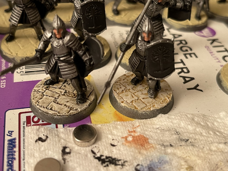 left wash with agrax and right with sepia