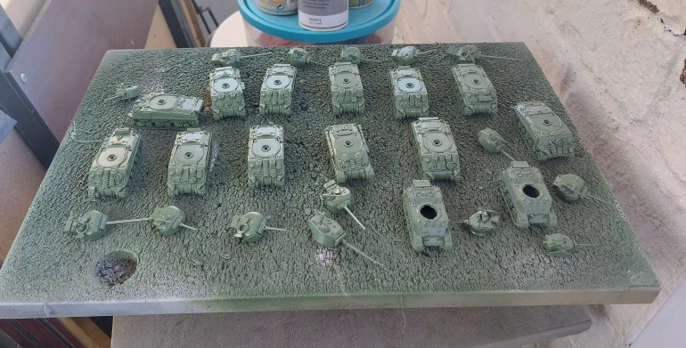 Starting on my Backlog and Finishing a Sherman Squadron.