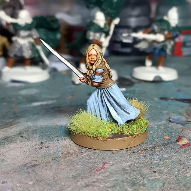 One of my favourite miniatures from the LotR range - kindly gifted to me and painted up. Love Eowyn as a character and always fun to paint up more characters!