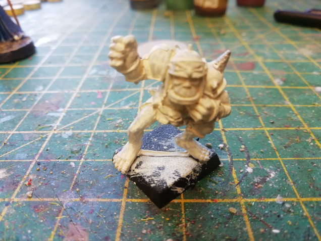Now the human team is complete I've started the Gouged eye starting with an 80s orc catcher 