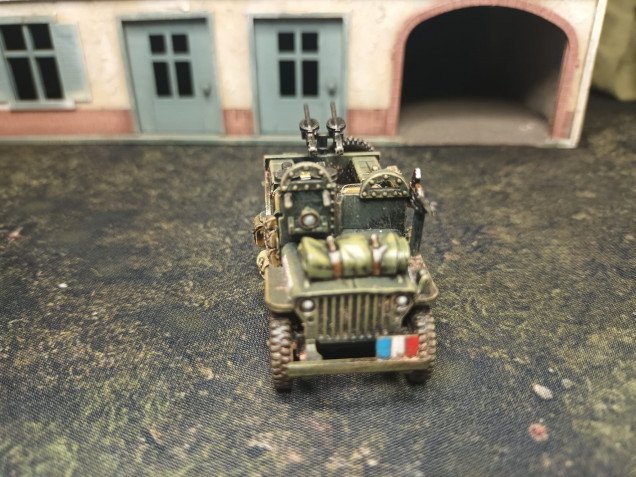 The SAS Jeep with the French insignia as I am basing these on the French SAS as depicted in 