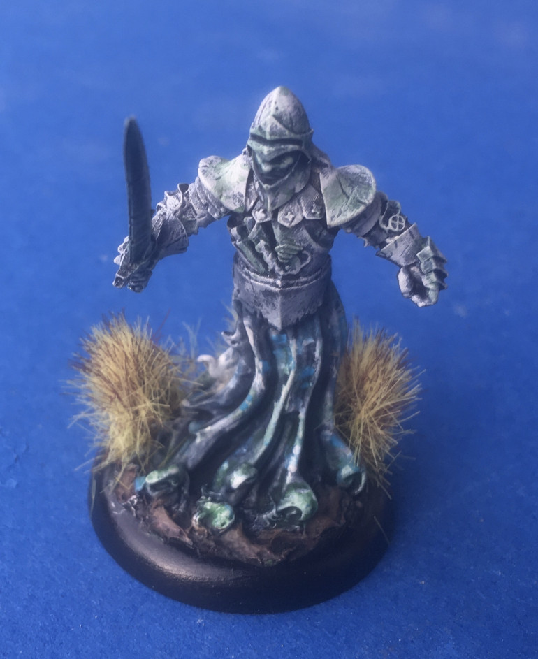 “The Templar’s Ghost” - model chosen Reaper Miniatures ‘Honaire, Spirit’ SKU 60199 sculpted by Bobby Jackson. Mounted on a 30mm lipped round base.