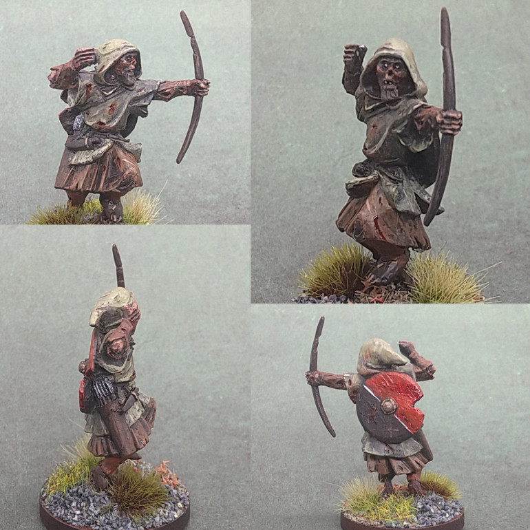 Wanted some slingers, bows or javelins for my Viking draugr. Was contemplating an ally like goblins or evil dwarves, but good old Colin made some archers in the same style as the rest of the range.