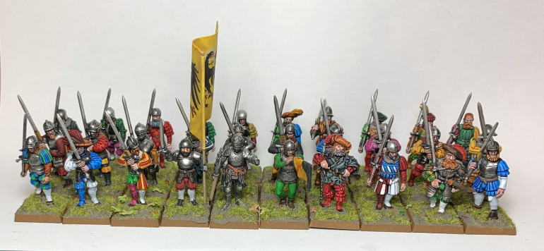Miniatures from Warlord Games with a few pieces from Perry.