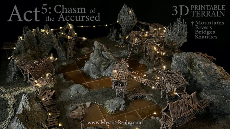 Act 5 Chasm Of The Accursed Tabletop Terrain By Mystic-Realm
