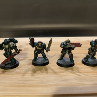 Recently painted units for my Dark Angels