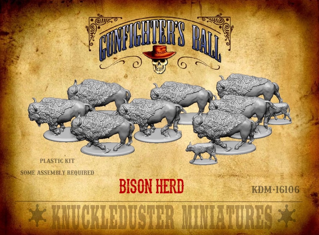 Bison Herd - Knuckleduster Miniatures