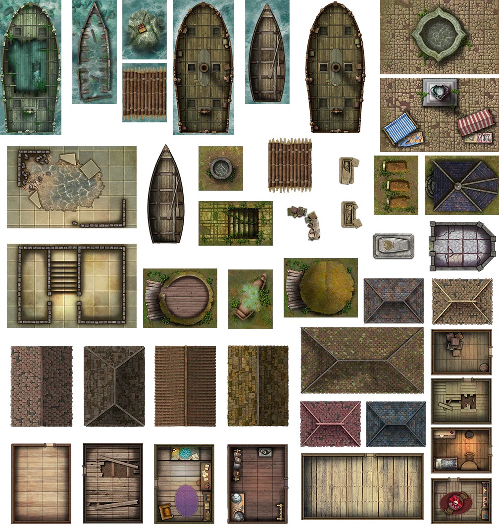 Box of Adventure - Coast of Dread Tiles - Loke BattleMats
