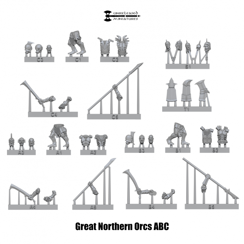Great Northern Orcs ABC #2 - Unreleased Miniatures