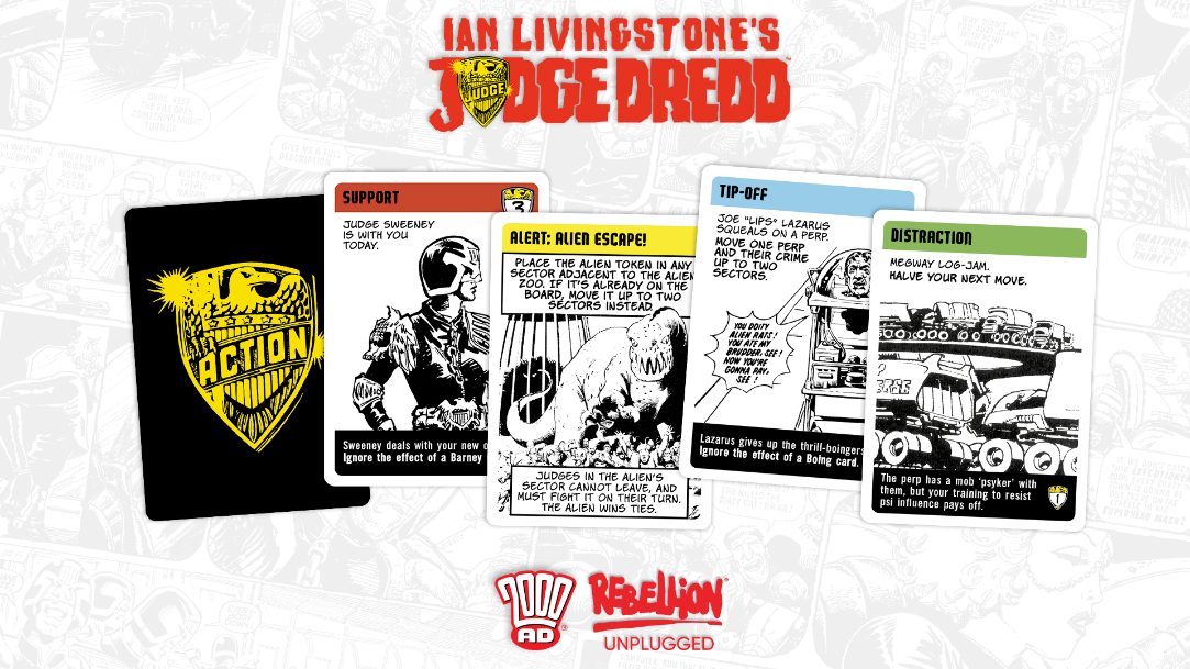 Ian Livingstones Judge Dredd Cards newimage- Rebellion Unplugged