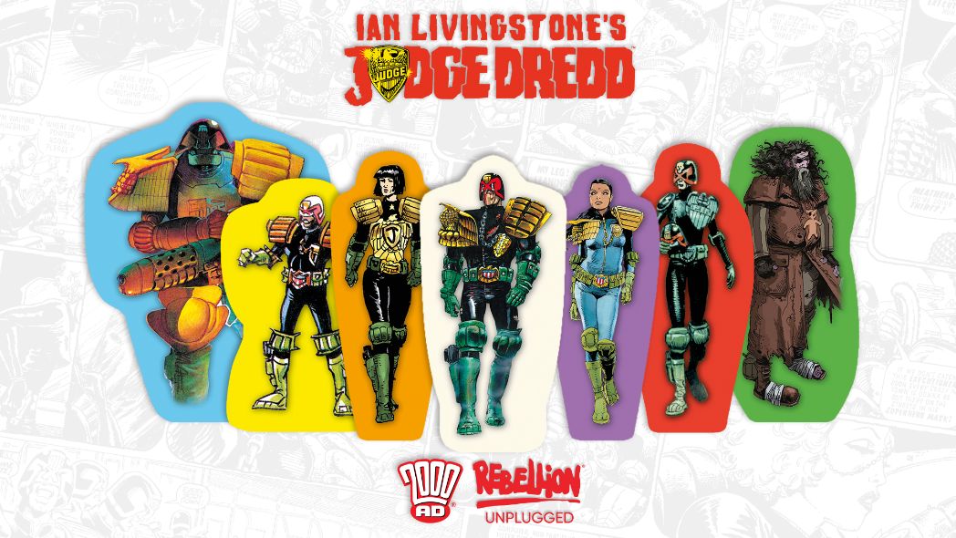 Ian Livingstones Judge Dredd Characters - Rebellion Unplugged