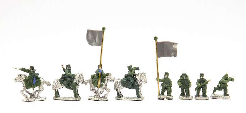 Japanese Mounted & Dismounted Cavalry - Pendraken Miniatures