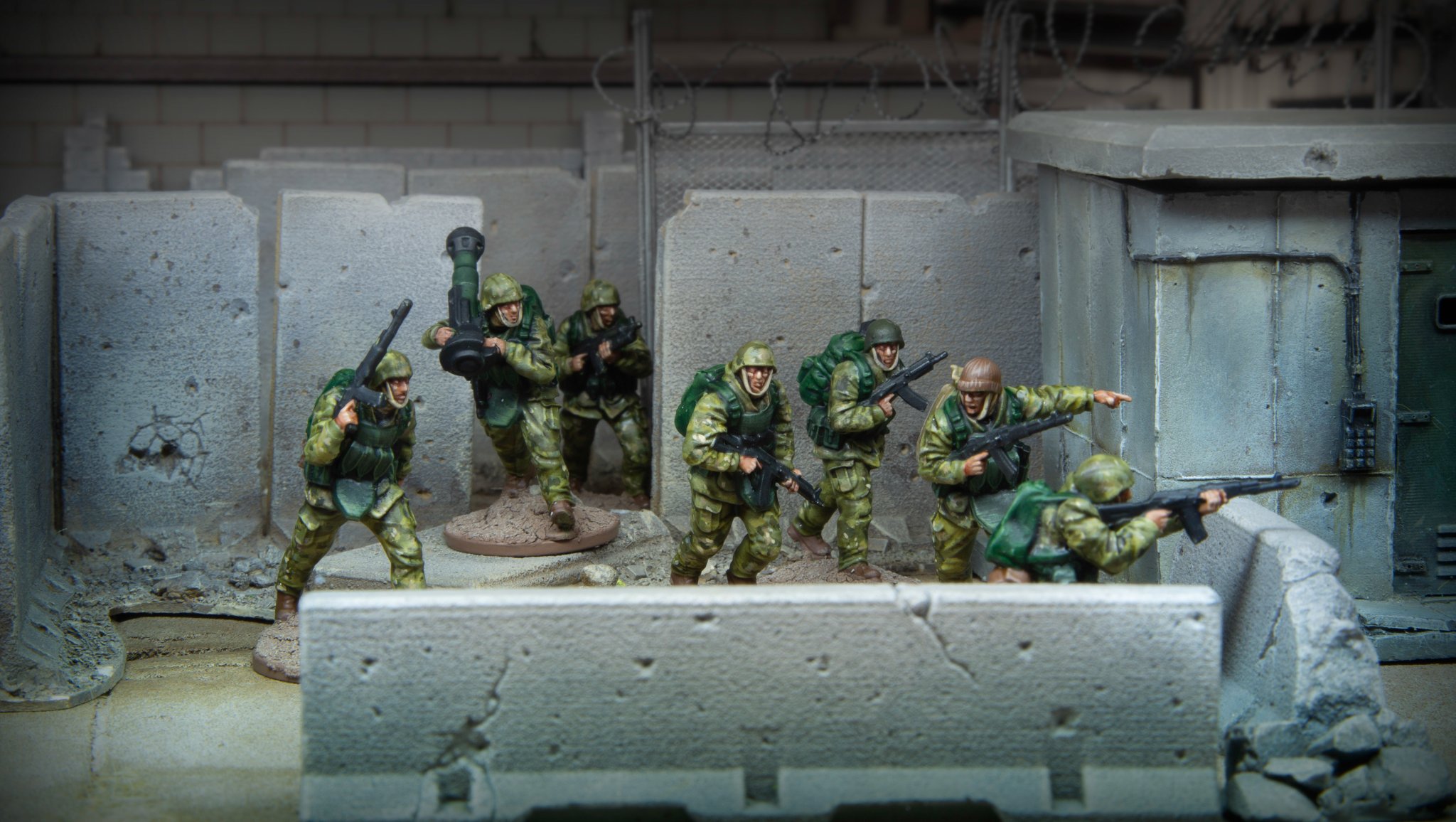 Local Forces Squad In Battle #2 - Spectre Miniatures