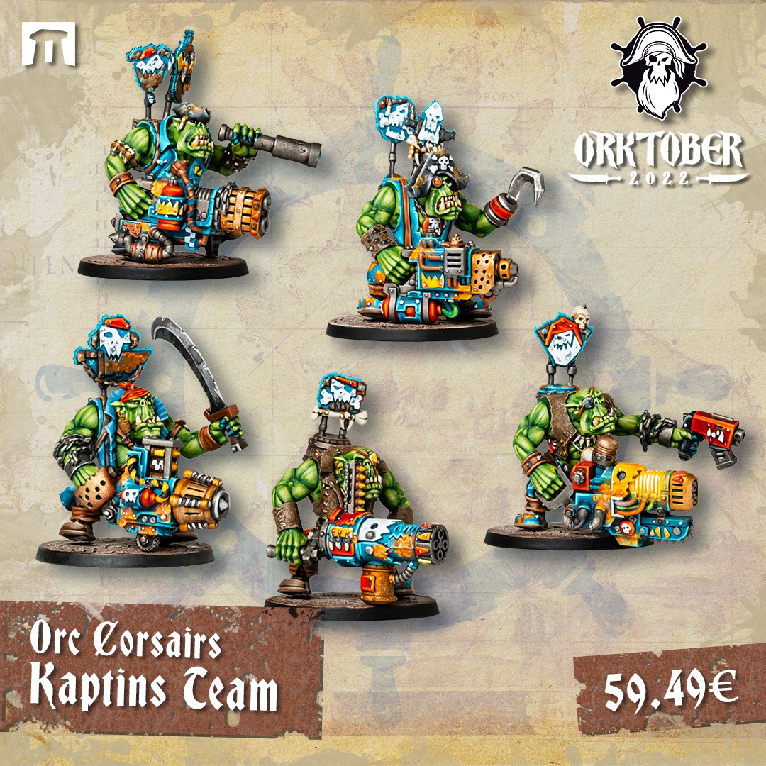 Orc Corsairs Kaptins Team - Kromlech