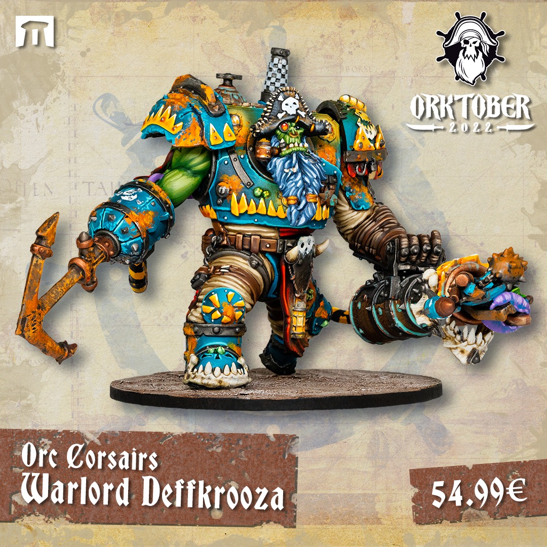 Orc Corsairs Warlord Deffkrooza - Kromlech
