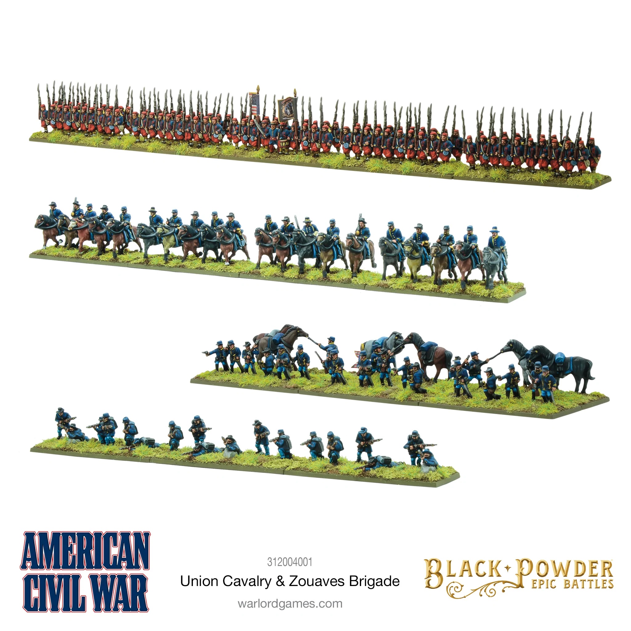 Union Cavalry & Zouaves Brigade - Black Powder Epic Battles