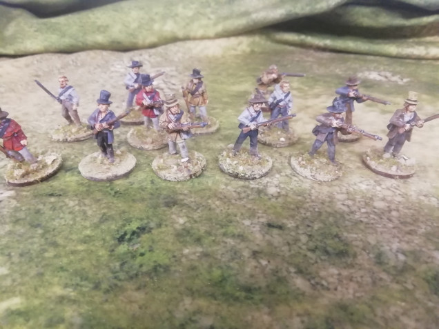 With boothill minis no longer available to me I've been picking up figures from Artisan through northstar. Texian volunteers are not uniformed so make an interesting collection. Western style minis but with napoleonic weapons rather than six shooters 