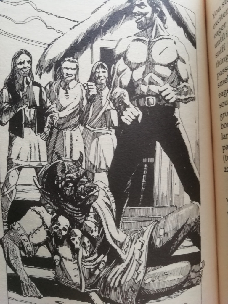 In fighting fantasy tradition you can get an ally. The half orc Grog and in good tradition he dies horribly. The book is interesting but frustrating but stands out as very unique and adds a lot to the lore. 