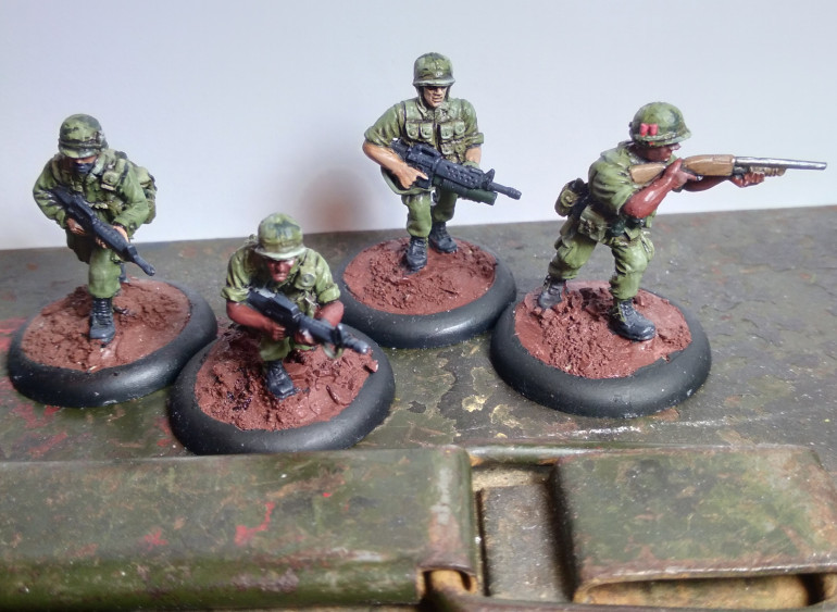 The point team for the first of two rifle squads
