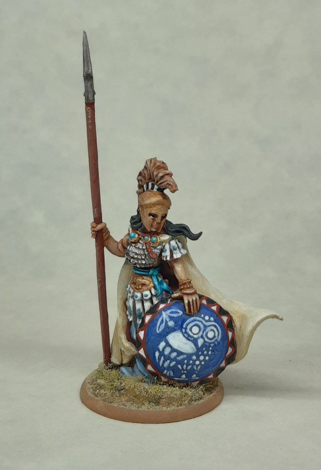 Sculpt is by Lucid Eye Publications, picked up in one of the many sales they run throughout the year. Really wanted to challenge myself with the freehand on the shield.
