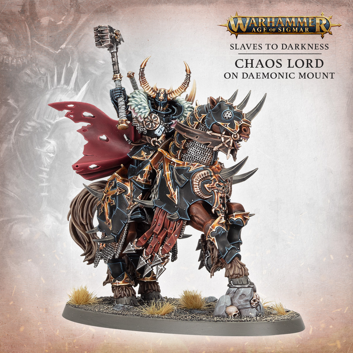 Chaos Lord On Daemonic Mount - Warhammer Age Of Sigmar