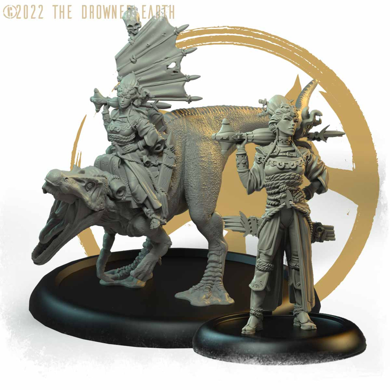 Dahu Pirate Queen Foot & Mounted - The Drowned Earth