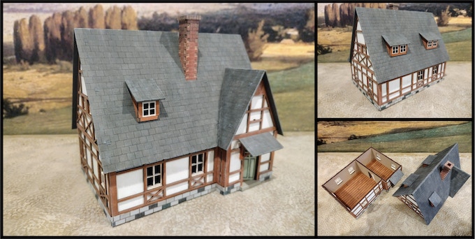 Half-timbered Small Farm House - Things From The Basement