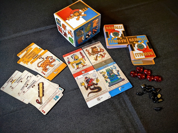NAWALI The Aztec Card Game Components - Studio Tecuanis