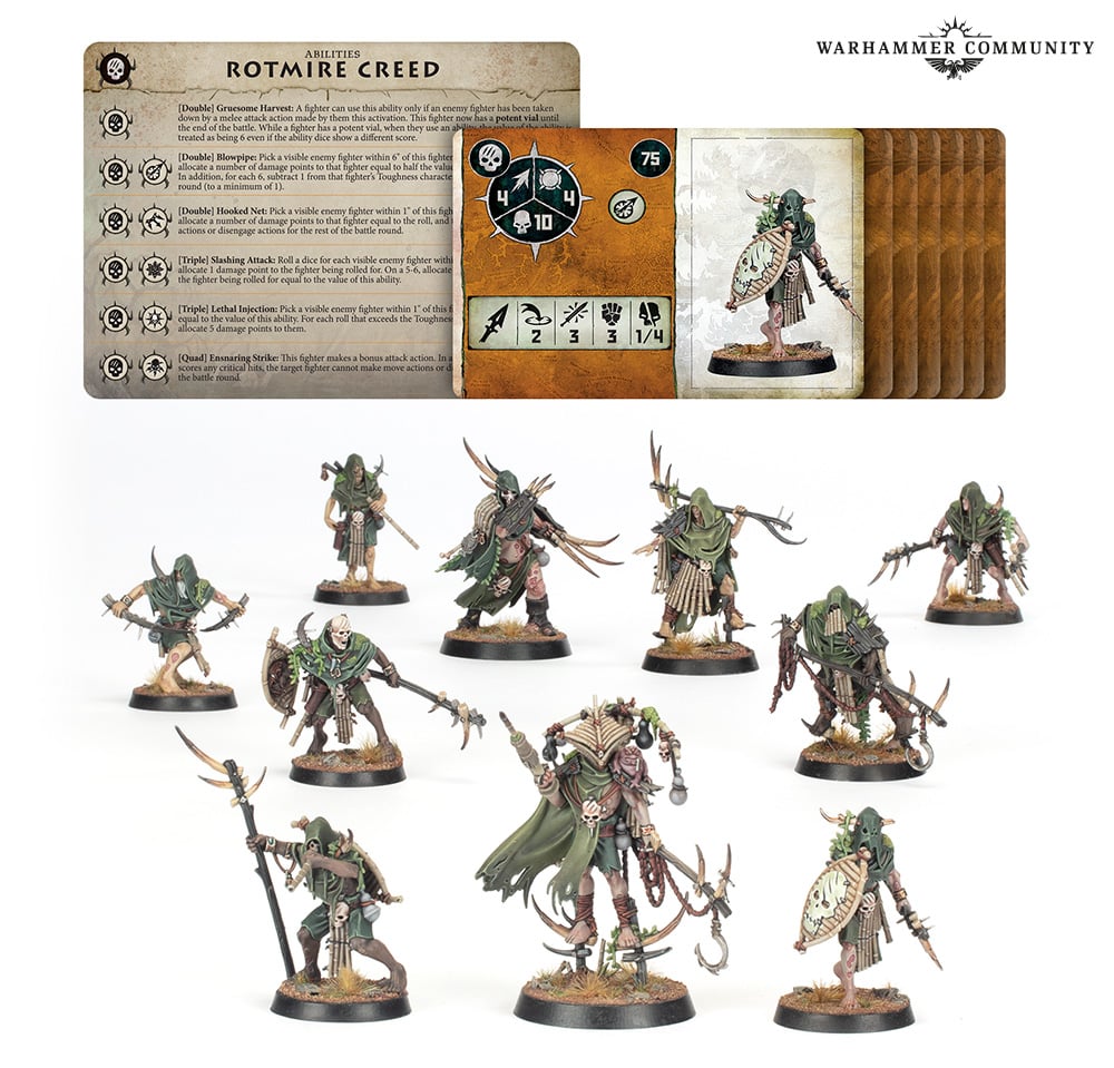 Rotmire Creed Warband - Warhammer Age Of Sigmar Warcry