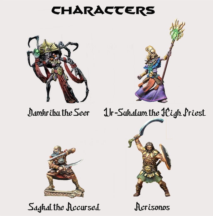 The God Of A Thousand Eyes Characters - Forge Of Doom Miniatures
