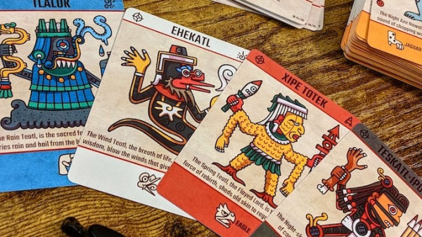Battle With Creatures Of Aztec Mythology In Card Game, NAWALLI