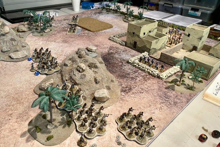 The Sailors managed to get into position just in time to be thrown back down the streets while the Regulars took to the rooftops and formed a skirmish line to counter the Mahdi flankers.