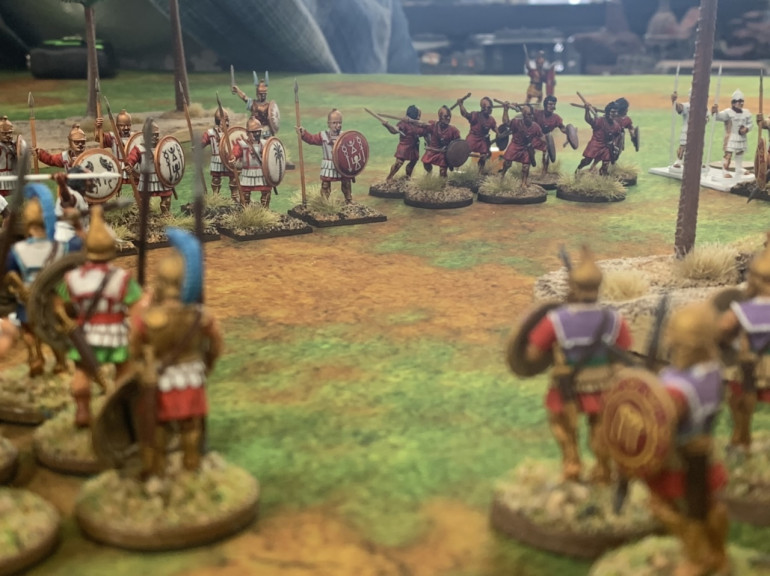 Macedonians face off against Carthaginians. 