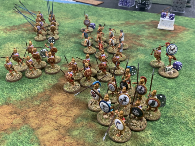 Hero shot as the Macedonians surge forward. 