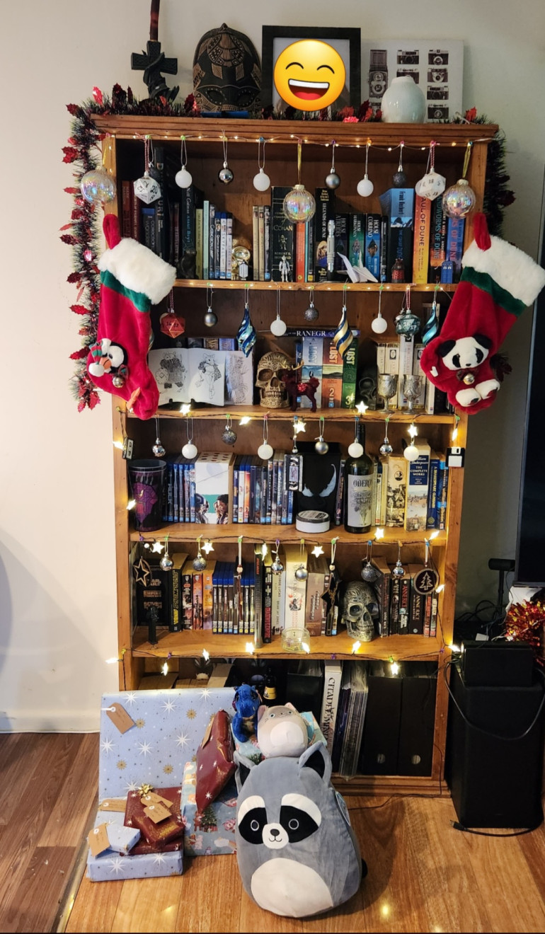 All decorated, ready for Christmas.