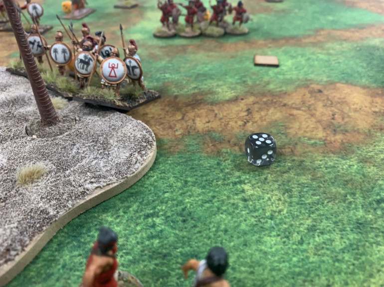 Exhausted and then pummeled by javelins, the pikemen evaporated. 