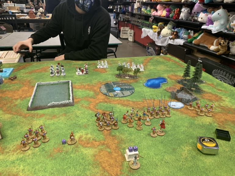 Setup after pre battle scouting.