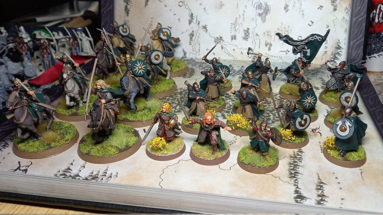 Rohan Warband - 400 Points / Eowyn, Gamling & Merry leading Warriors/Riders Of Rohan