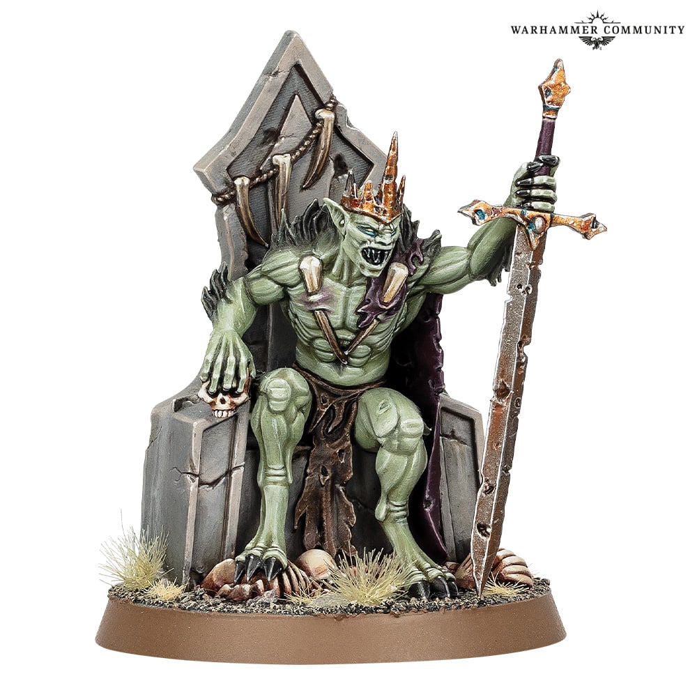 Abhorrant Ghoul King With Crown Of Delusion - Warhammer Age Of Sigmar