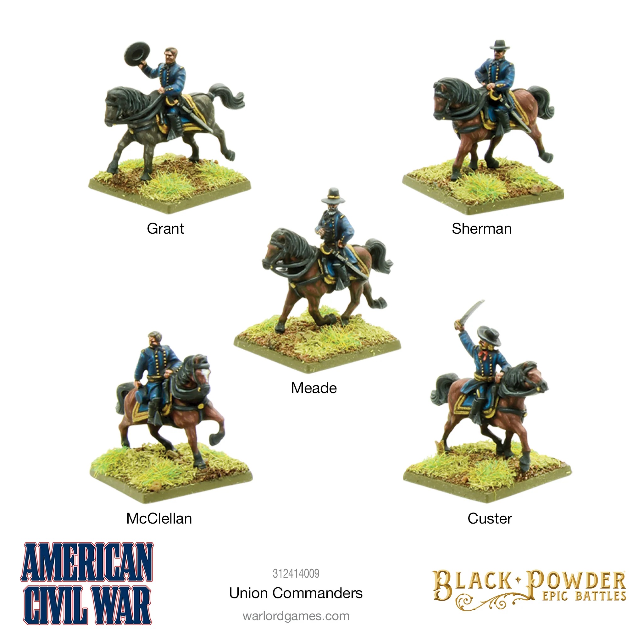 American Civil War Union Commanders - Warlord Games