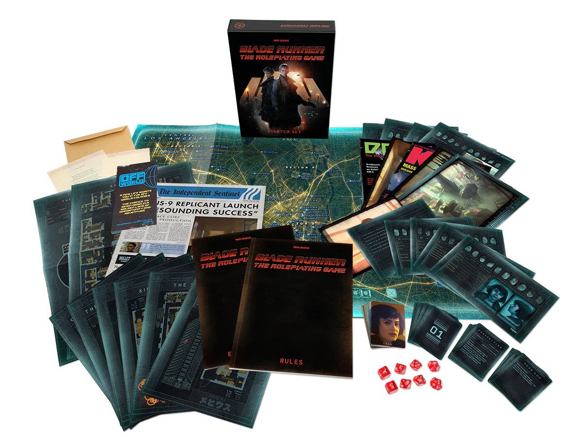 Blade Runner The Roleplaying Game Starter Set Contents - Free League Publishing
